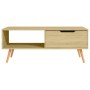 Mesa de centro madera de ingeniería roble Sonoma 100x49,5x43 cm de vidaXL, Mesas de centro - Ref: Foro24-326789, Precio: 85,9...