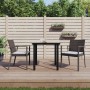 Juego comedor jardín 3 piezas y cojines ratán sintético y acero de , Conjuntos de jardín - Ref: Foro24-3186985, Precio: 227,9...