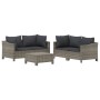 Set de muebles de jardín 5 pzas y cojines ratán sintético gris de , Conjuntos de jardín - Ref: Foro24-3187264, Precio: 482,69...