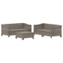 Set de muebles de jardín 5 pzas y cojines ratán sintético gris de , Conjuntos de jardín - Ref: Foro24-3187264, Precio: 482,69...