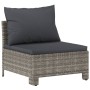 Set de muebles de jardín 7 pzas y cojines ratán sintético gris de , Conjuntos de jardín - Ref: Foro24-3187266, Precio: 631,28...