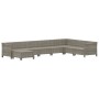 Set de muebles de jardín 8 pzas y cojines ratán sintético gris de , Conjuntos de jardín - Ref: Foro24-3187298, Precio: 642,07...