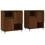 Aparadores 2 piezas madera contrachapada marrón roble de , Aparadores - Ref: Foro24-3190124, Precio: 127,15 €, Descuento: %