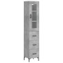 Aparador de madera contrachapada gris hormigón 34,5x34x180 cm de , Aparadores - Ref: Foro24-3199237, Precio: 116,98 €, Descue...