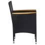 Set de comedor de jardín de 7 piezas negro ratán sintético de vidaXL, Conjuntos de jardín - Ref: Foro24-3070755, Precio: 581,...