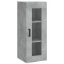 Aparador de madera contrachapada gris hormigón 34,5x34x180 cm de , Aparadores - Ref: Foro24-3199237, Precio: 116,98 €, Descue...