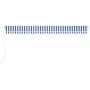 Toldo manual retráctil con LED azul y blanco 600x350 cm de vidaXL, Toldos - Ref: Foro24-3069041, Precio: 746,63 €, Descuento: %