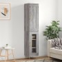 Aparador alto madera de ingeniería gris Sonoma 34,5x34x180 cm de , Aparadores - Ref: Foro24-3200383, Precio: 98,69 €, Descuen...