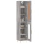 Aparador alto madera de ingeniería gris Sonoma 34,5x34x180 cm de , Aparadores - Ref: Foro24-3200383, Precio: 98,69 €, Descuen...