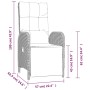 Juego de comedor de jardín 4 piezas con cojines ratán PE gris de , Conjuntos de jardín - Ref: Foro24-3203508, Precio: 579,48 ...
