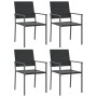 Juego de comedor para jardín 5 piezas ratán sintético y acero de , Conjuntos de jardín - Ref: Foro24-3187027, Precio: 291,57 ...