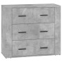 Aparadores 3 piezas madera contrachapada gris cemento de , Aparadores - Ref: Foro24-3185403, Precio: 259,24 €, Descuento: %