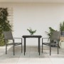 Juego de comedor para jardín 3 piezas acero y textilene negro de , Conjuntos de jardín - Ref: Foro24-3200734, Precio: 195,46 ...