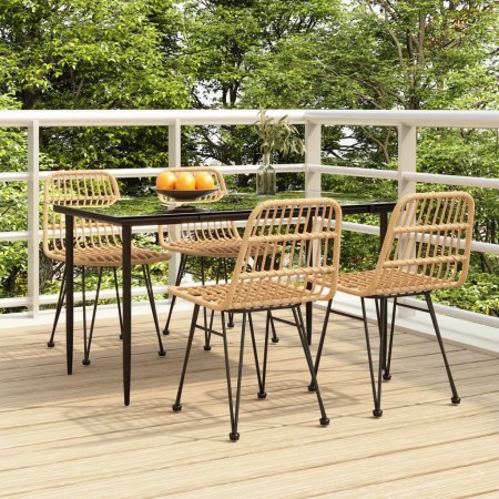 Juego de comedor de jardín 5 piezas ratán sintético de , Conjuntos de jardín - Ref: Foro24-3157875, Precio: 423,38 €, Descuen...