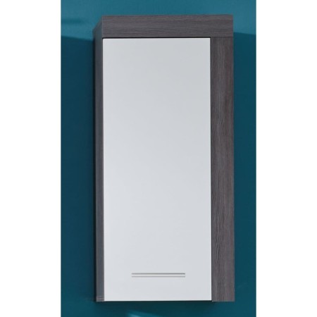 Trendteam Armario de pared para baño Miami blanco y plata ahumado de , Tocadores de baño - Ref: Foro24-445398, Precio: 47,87 ...