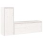 Muebles para TV 2 piezas madera maciza de pino blanco de , Muebles TV - Ref: Foro24-3100115, Precio: 121,04 €, Descuento: %