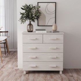 Aparador HAMAR madera maciza de pino blanca 79x40x80 cm de , Aparadores - Ref: Foro24-340421, Precio: 117,68 €, Descuento: %