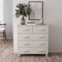Aparador HAMAR madera maciza de pino blanca 79x40x80 cm de , Aparadores - Ref: Foro24-340421, Precio: 117,68 €, Descuento: %