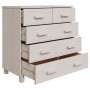 Aparador HAMAR madera maciza de pino blanca 79x40x80 cm de , Aparadores - Ref: Foro24-340421, Precio: 117,68 €, Descuento: %