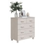 Aparador HAMAR madera maciza de pino blanca 79x40x80 cm de , Aparadores - Ref: Foro24-340421, Precio: 117,68 €, Descuento: %