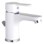 EISL Grifo monomando de lavabo DIZIANI cromado blanco de , Grifos - Ref: Foro24-446482, Precio: 76,07 €, Descuento: %