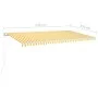 Toldo manual retráctil con LED amarillo y blanco 600x350 m de vidaXL, Toldos - Ref: Foro24-3069043, Precio: 745,42 €, Descuen...
