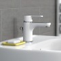 EISL Grifo monomando de lavabo DIZIANI cromado blanco de , Grifos - Ref: Foro24-446482, Precio: 76,07 €, Descuento: %