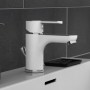 EISL Grifo monomando de lavabo DIZIANI cromado blanco de , Grifos - Ref: Foro24-446482, Precio: 76,07 €, Descuento: %