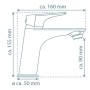 SCHÜTTE Grifo monomando de lavabo BOSTON cromado de , Grifos - Ref: Foro24-446551, Precio: 90,13 €, Descuento: %