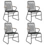 Juego de comedor de jardín 5 piezas ratán PVC negro de , Conjuntos de jardín - Ref: Foro24-3156576, Precio: 353,71 €, Descuen...