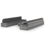 Juego muebles de jardín 9 pzas y cojines ratán sintético gris de , Conjuntos de jardín - Ref: Foro24-3067176, Precio: 845,52 ...