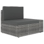 Juego muebles de jardín 9 pzas y cojines ratán sintético gris de , Conjuntos de jardín - Ref: Foro24-3067176, Precio: 845,52 ...