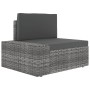 Juego muebles de jardín 9 pzas y cojines ratán sintético gris de , Conjuntos de jardín - Ref: Foro24-3067176, Precio: 845,52 ...