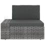 Juego muebles de jardín 9 pzas y cojines ratán sintético gris de , Conjuntos de jardín - Ref: Foro24-3067176, Precio: 845,52 ...