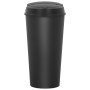 Cubo de basura doble negro 50 L de vidaXL, Cubos de la basura y papeleras - Ref: Foro24-150692, Precio: 69,30 €, Descuento: %