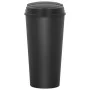 Cubo de basura doble negro 50 L de vidaXL, Cubos de la basura y papeleras - Ref: Foro24-150692, Precio: 62,23 €, Descuento: %