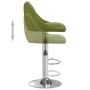 Taburete de cocina de terciopelo verde claro de , Taburetes de cocina - Ref: Foro24-335296, Precio: 78,19 €, Descuento: %