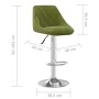 Taburete de cocina de terciopelo verde claro de , Taburetes de cocina - Ref: Foro24-335296, Precio: 78,19 €, Descuento: %