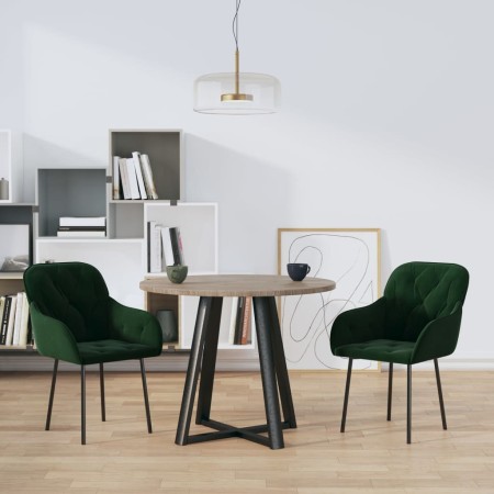 Sillas de comedor 2 unidades terciopelo verde oscuro de , Sillas de comedor - Ref: Foro24-344847, Precio: 125,69 €, Descuento: %