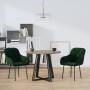 Sillas de comedor 2 unidades terciopelo verde oscuro de , Sillas de comedor - Ref: Foro24-344847, Precio: 125,69 €, Descuento: %