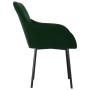 Sillas de comedor 2 unidades terciopelo verde oscuro de , Sillas de comedor - Ref: Foro24-344847, Precio: 125,69 €, Descuento: %