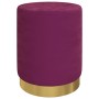 Taburete redondo con almacenaje terciopelo morado de , Taburetes y sillas plegables - Ref: Foro24-340288, Precio: 50,37 €, De...