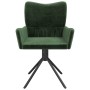 Sillas de comedor giratorias 2 unidades terciopelo verde oscuro de , Sillas de comedor - Ref: Foro24-344811, Precio: 147,05 €...