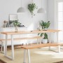 Tablero mesa madera tratada borde natural marrón 220x40x(2-4)cm de , Tableros para mesas - Ref: Foro24-363986, Precio: 84,76 ...