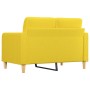 Sofá de 2 plazas de tela amarillo claro 120 cm de , Sofás - Ref: Foro24-359088, Precio: 208,05 €, Descuento: %