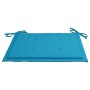 Sillas de jardín 2 uds madera maciza de teca con cojines azules de , Sillas de jardín - Ref: Foro24-3062491, Precio: 189,70 €...