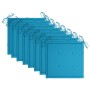 Sillas de jardín 8 uds madera maciza de teca con cojines azules de , Sillas de jardín - Ref: Foro24-3072893, Precio: 653,16 €...