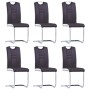 Juego de comedor 11 piezas cuero sintético marrón de , muebles para cocinas y comedores - Ref: Foro24-3053167, Precio: 866,37...