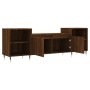 Mueble para TV madera contrachapada marrón roble 160x35x55 cm de , Muebles TV - Ref: Foro24-831339, Precio: 97,09 €, Descuent...