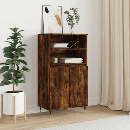 Aparador alto madera contrachapada roble ahumado 60x36x110 cm de , Aparadores - Ref: Foro24-831481, Precio: 80,73 €, Descuent...